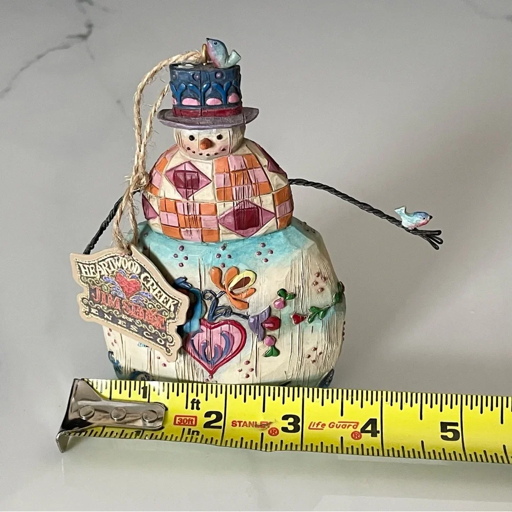 Snowman with Birds Ornament by Jim Shore